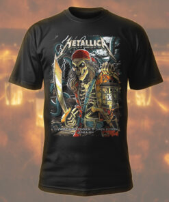 metallica m72 world tour t shirt june 8 2025 tampa fl raymond james stadium pirate skeleton concert art 1