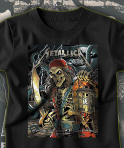 metallica m72 world tour t shirt june 8 2025 tampa fl raymond james stadium pirate skeleton concert art 1