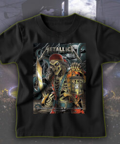 metallica m72 world tour t shirt june 8 2025 tampa fl raymond james stadium pirate skeleton concert art