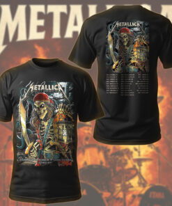 metallica m72 world tour t shirt june 8 2025 tampa fl raymond james stadium pirate skeleton concert art