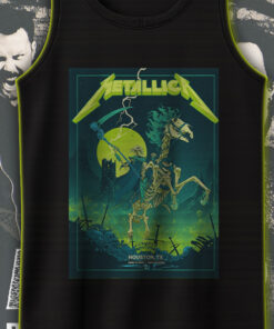 metallica m72 world tour tank top june 14 2025 houston tx nrg stadium skeleton grim rider concert shirt 1