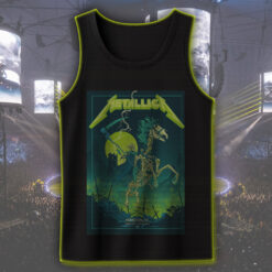 metallica m72 world tour tank top june 14 2025 houston tx nrg stadium skeleton grim rider concert shirt
