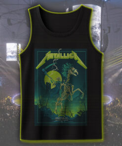 metallica m72 world tour tank top june 14 2025 houston tx nrg stadium skeleton grim rider concert shirt