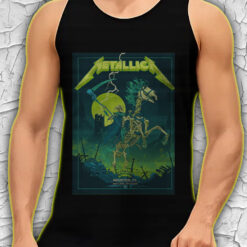 metallica m72 world tour tank top june 14 2025 houston tx nrg stadium skeleton grim rider concert shirt 4