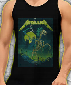 metallica m72 world tour tank top june 14 2025 houston tx nrg stadium skeleton grim rider concert shirt 4