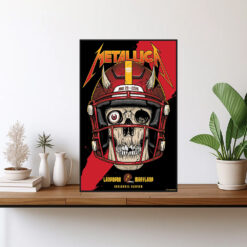 metallica may 28 2025 poster landover stadium skeleton helmet art m72 tour canvas print1