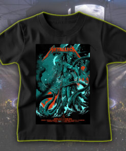 metallica north american tour t shirt 2025 cthulhu sea monster design m72 tour cities collector shirt