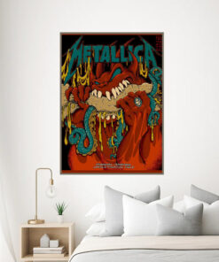metallica philadelphia poster may 25 2025 m72 tour burger demon canvas wall art 1
