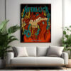 metallica philadelphia poster may 25 2025 m72 tour burger demon canvas wall art