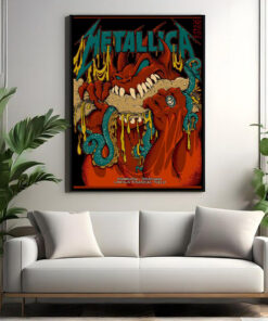 metallica philadelphia poster may 25 2025 m72 tour burger demon canvas wall art 2
