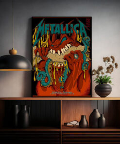 metallica philadelphia poster may 25 2025 m72 tour burger demon canvas wall art 2