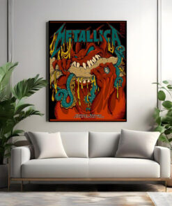 metallica philadelphia poster may 25 2025 m72 tour burger demon canvas wall art
