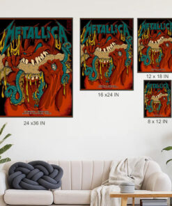 metallica philadelphia poster may 25 2025 m72 tour burger demon canvas wall art
