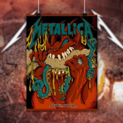 metallica philadelphia poster may 25 2025 m72 tour burger demon canvas wall art