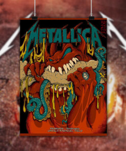 metallica philadelphia poster may 25 2025 m72 tour burger demon canvas wall art