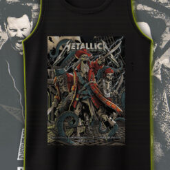 metallica pirate skeleton tank top m72 tour tampa june 6 2025 raymond james stadium official merch 1