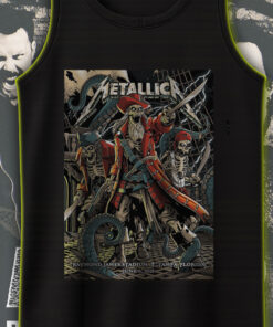metallica pirate skeleton tank top m72 tour tampa june 6 2025 raymond james stadium official merch 1