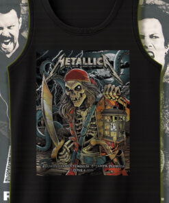 metallica pirate skeleton tank top m72 tour tampa june 8 2025 raymond james stadium official merch 1