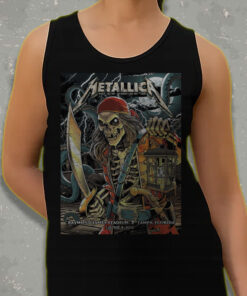 metallica pirate skeleton tank top m72 tour tampa june 8 2025 raymond james stadium official merch 3