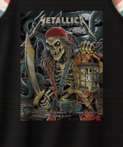 metallica pirate skeleton tank top m72 tour tampa june 8 2025 raymond james stadium official merch 4