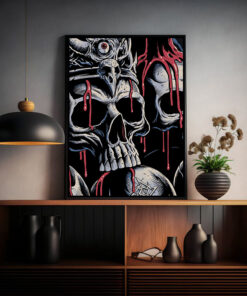 metallica santa clara live poster 2025 at levis stadium blood reign drop art posters canvas print 2