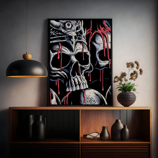 metallica santa clara live poster 2025 at levis stadium blood reign drop art posters canvas print 2
