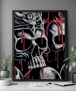 metallica santa clara live poster 2025 at levis stadium blood reign drop art posters canvas print