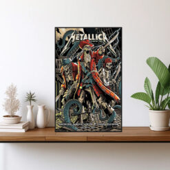 metallica tampa concert poster canvas m72 tour june 6 2025 pirate skeleton captain art raymond james stadium 1