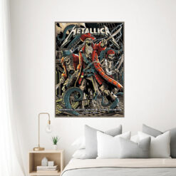 metallica tampa concert poster canvas m72 tour june 6 2025 pirate skeleton captain art raymond james stadium 3