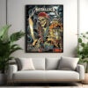 metallica tampa concert poster m72 tour june 8 2025 pirate skeleton kraken art raymond james stadium canvas
