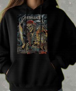 metallica tampa hoodie june 8 2025 m72 world tour pirate skeleton kraken design raymond james stadium