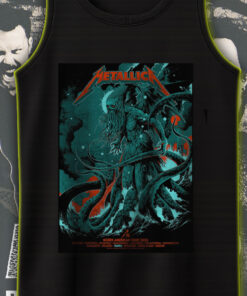 metallica tank top m72 tour 2025 north america tentacle monster artwork official concert merch 1