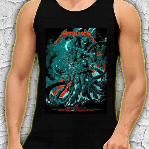 metallica tank top m72 tour 2025 north america tentacle monster artwork official concert merch 4