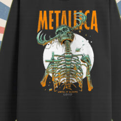 metallica until it sleeps long sleeve load era design skeleton reaper tour art 2025 2