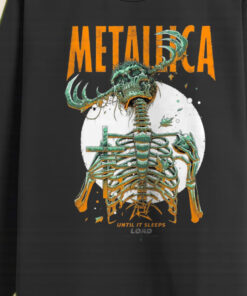 metallica until it sleeps long sleeve load era design skeleton reaper tour art 2025 2