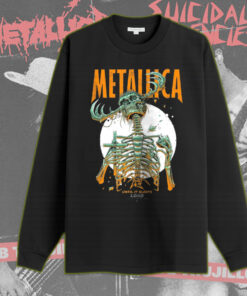 metallica until it sleeps long sleeve load era design skeleton reaper tour art 2025