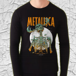 metallica until it sleeps long sleeve load era design skeleton reaper tour art 2025 4
