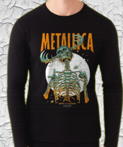 metallica until it sleeps long sleeve load era design skeleton reaper tour art 2025 4