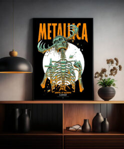 metallica until it sleeps poster load album era skeleton reaper canvas print 2025 art by luke preece 2