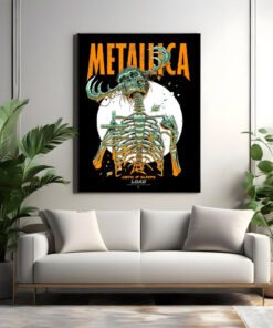metallica until it sleeps poster load album era skeleton reaper canvas print 2025 art by luke preece