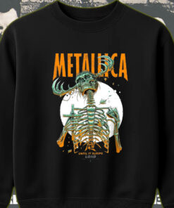 metallica until it sleeps sweatshirt load era reaper skeleton art 2025 collectible concert style 1