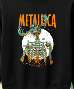 metallica until it sleeps sweatshirt load era reaper skeleton art 2025 collectible concert style 2