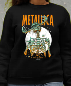 metallica until it sleeps sweatshirt load era reaper skeleton art 2025 collectible concert style 3