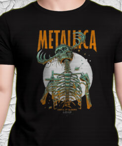 metallica until it sleeps t shirt load era tour design skeleton reaper art limited edition 2025 merch 2