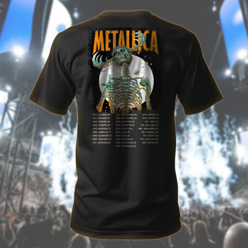 metallica until it sleeps t shirt load era tour design skeleton reaper art limited edition 2025 merch 2