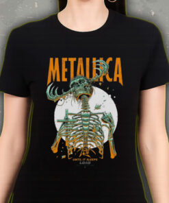 metallica until it sleeps t shirt load era tour design skeleton reaper art limited edition 2025 merch 3