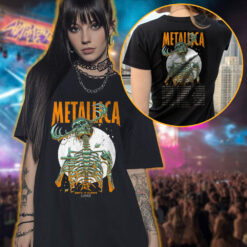 metallica until it sleeps t shirt load era tour design skeleton reaper art limited edition 2025 merch 3