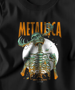 metallica until it sleeps t shirt load era tour design skeleton reaper art limited edition 2025 merch 4