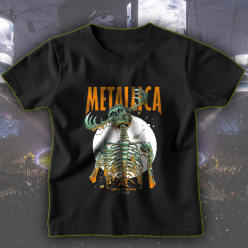 metallica until it sleeps t shirt load era tour design skeleton reaper art limited edition 2025 merch