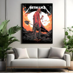 metallica wall art poster m72 tour houston june 14 2025 nrg stadium death reaper design 11